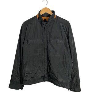 Canali Rain and Wind Tech Black Nylon Jacket